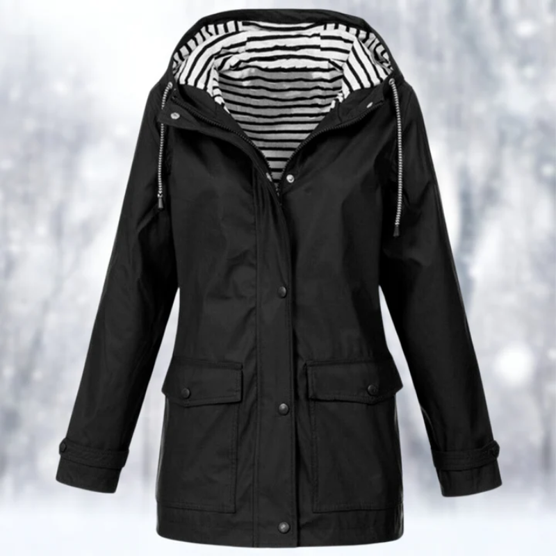 Anorak Impermeabile da Donna con Cappuccio - Image 3
