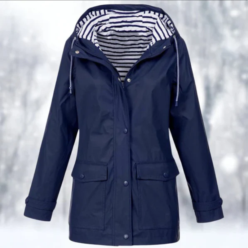 Anorak Impermeabile da Donna con Cappuccio - Image 4