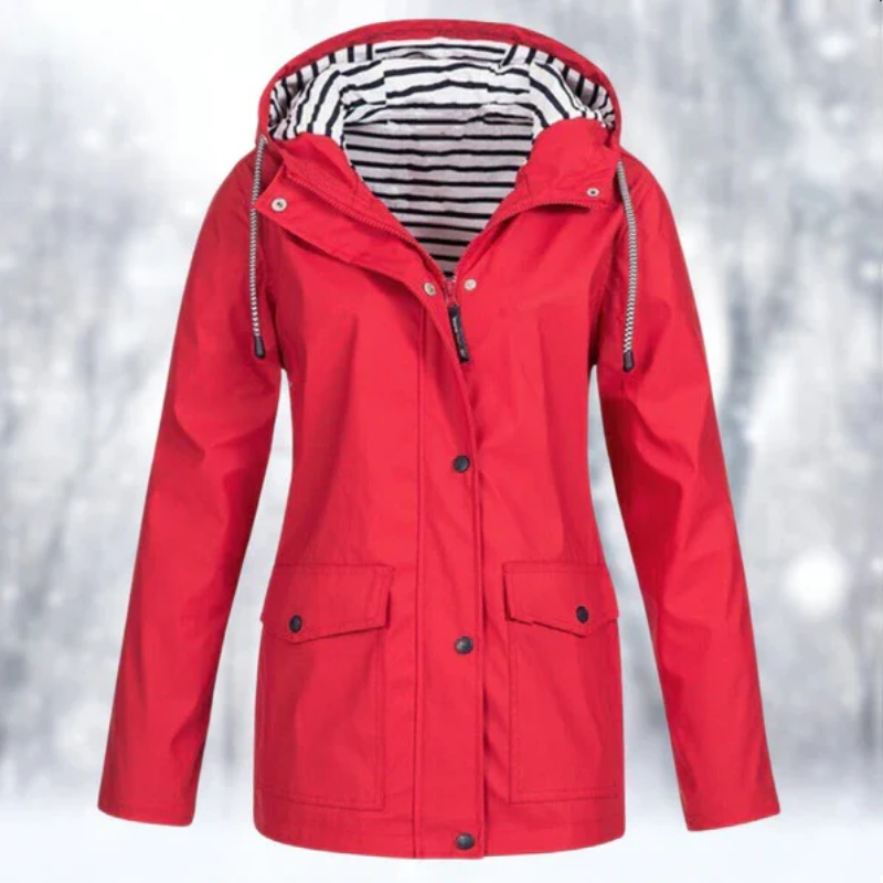 Anorak Impermeabile da Donna con Cappuccio - Image 6