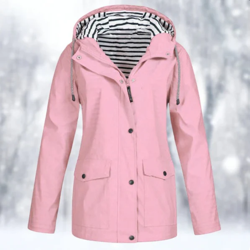 Anorak Impermeabile da Donna con Cappuccio - Image 7