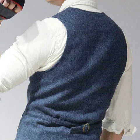 Gilet da abito da uomo con bottoni - Image 4