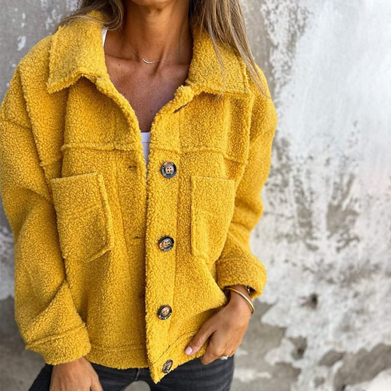 Giacca Sherpa Abbottonata da Donna - Image 2