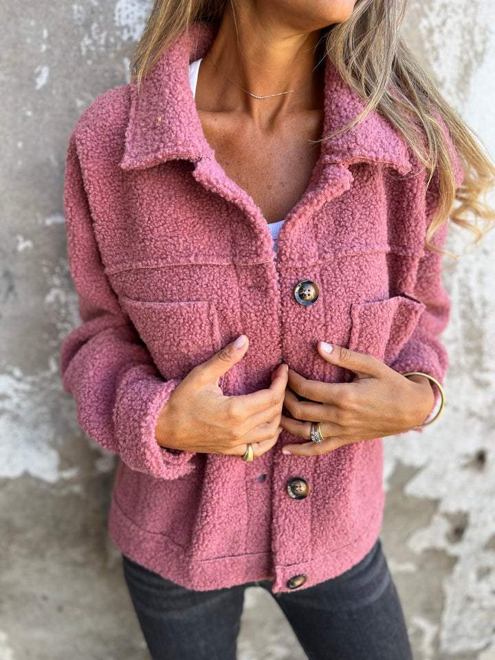 Giacca Sherpa Abbottonata da Donna - Image 3