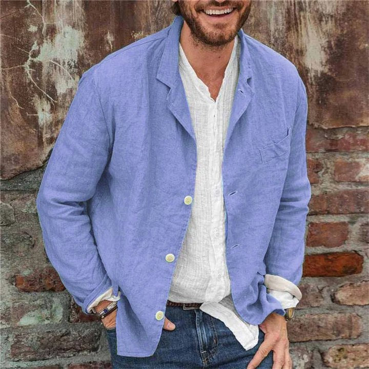 Camicia da Uomo a Maniche Lunghe con Bottoni - Image 2