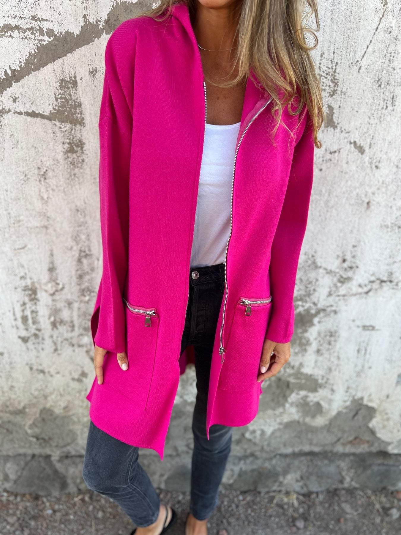 Cappotto Lungo con Cappuccio da Donna - Image 13