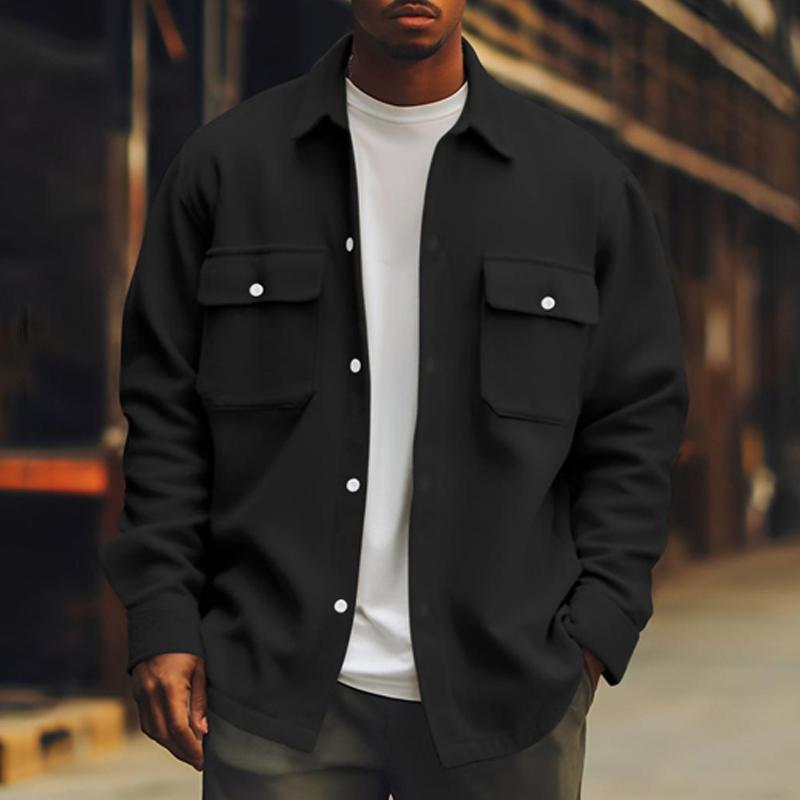 Giacca Camicia Abbottonata da Uomo - Overshirt - Image 1
