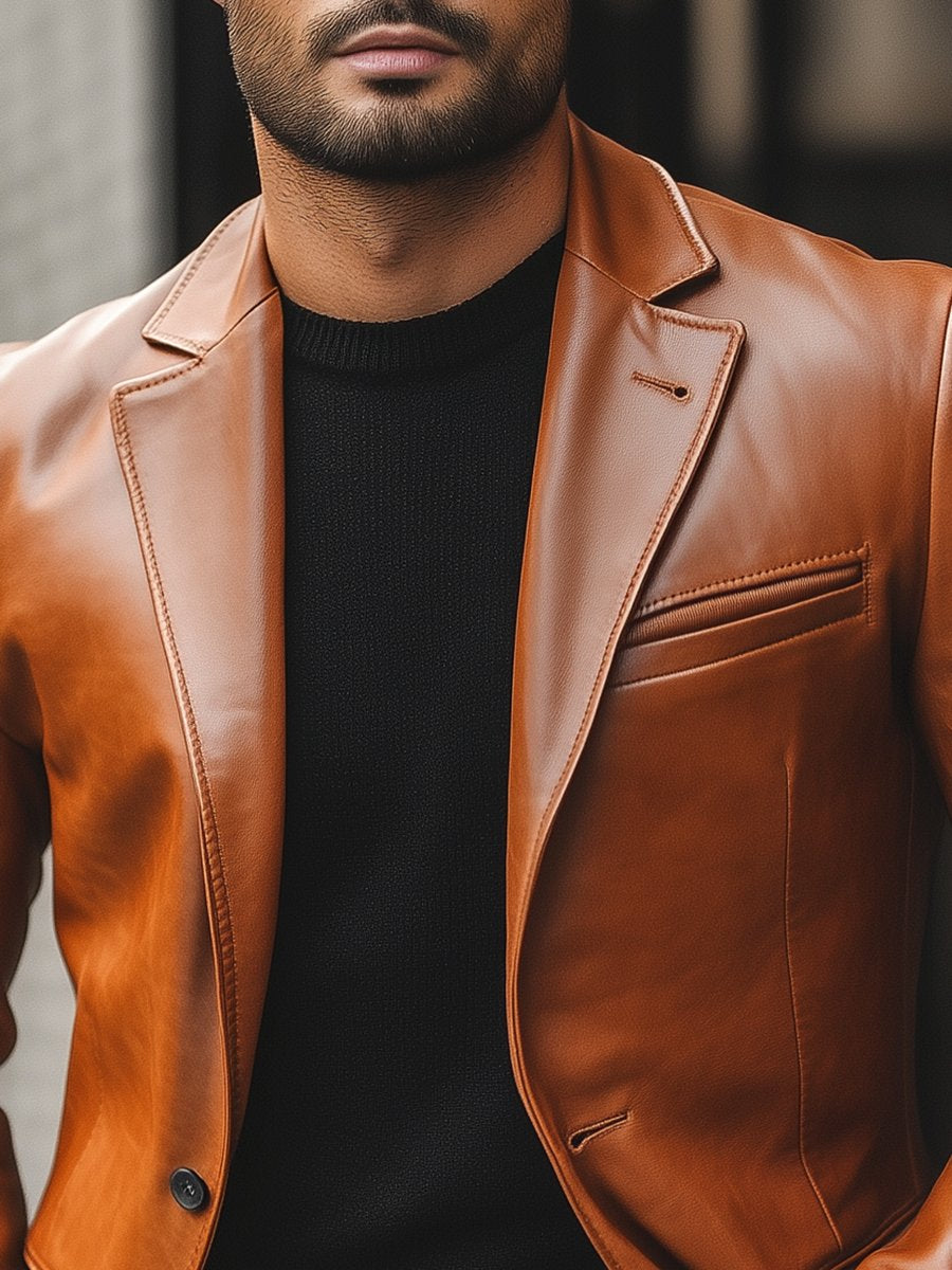 Blazer da Uomo in Pelle - Giacca - Image 5