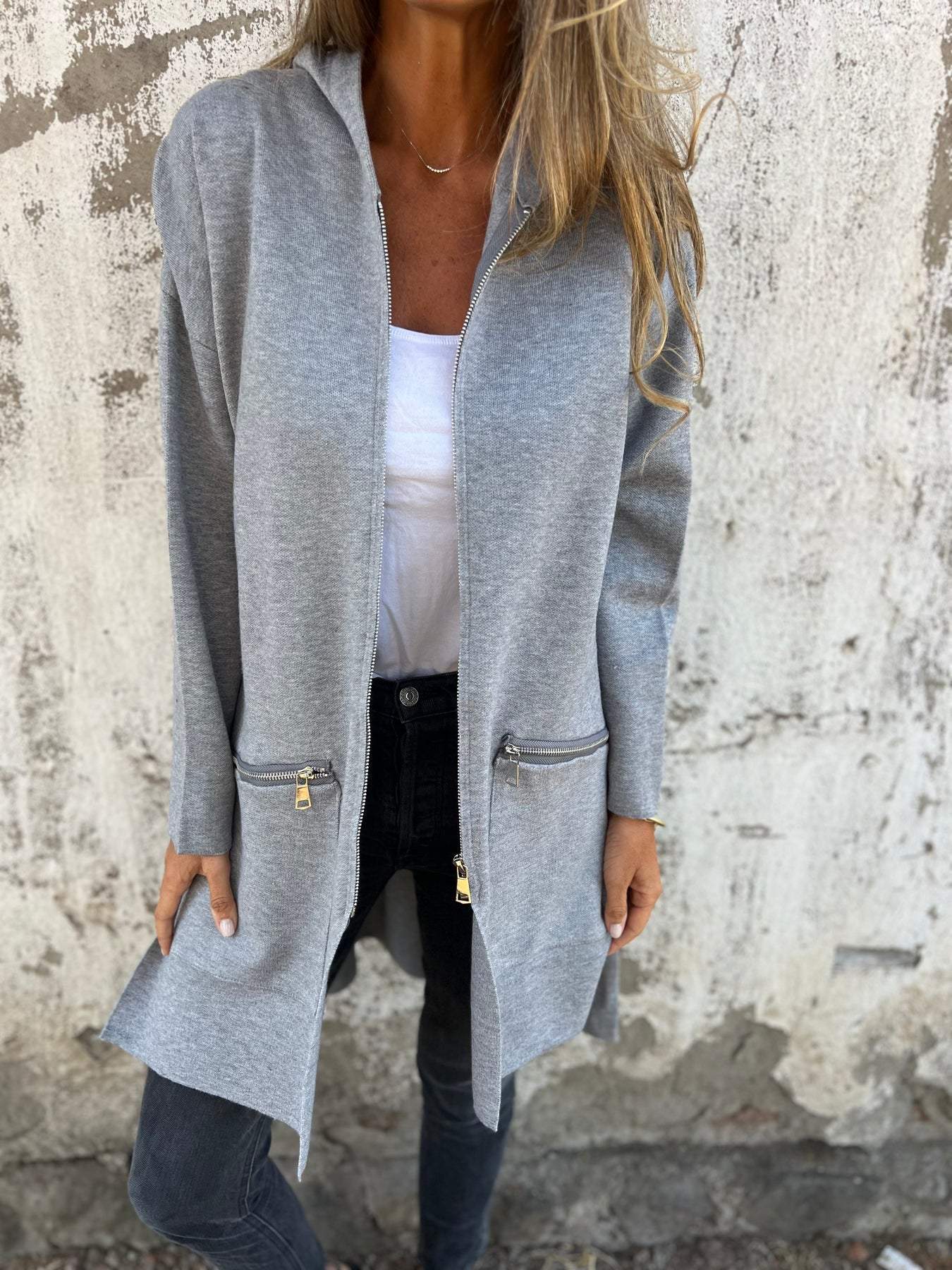 Cappotto Lungo con Cappuccio da Donna - Image 6