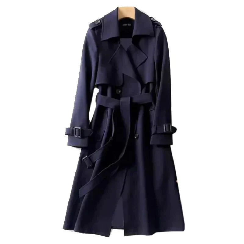 Cappotto doppiopetto da donna con cintura - Image 6