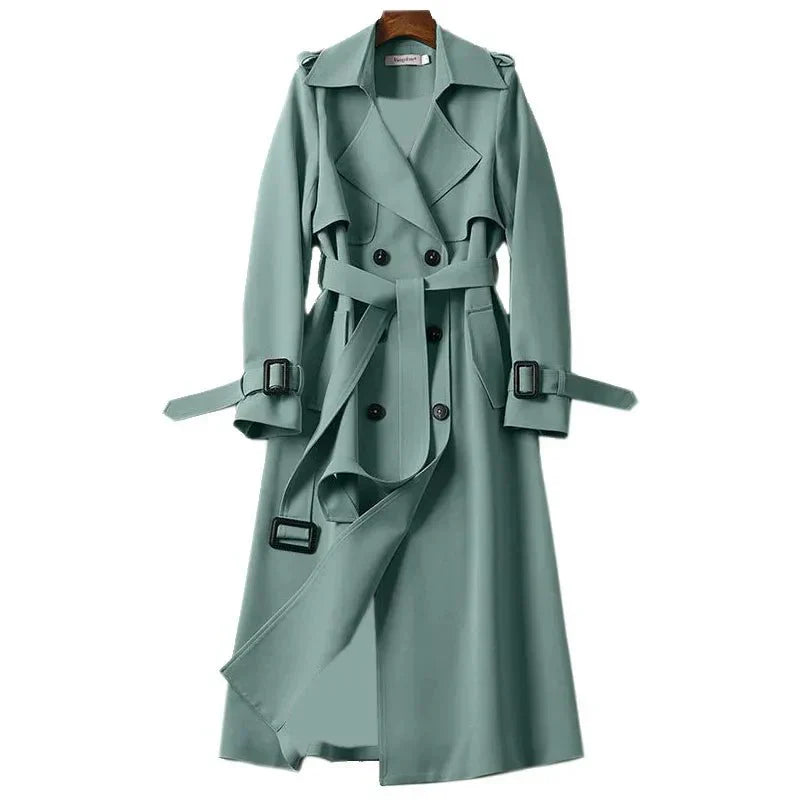 Cappotto doppiopetto da donna con cintura - Image 5