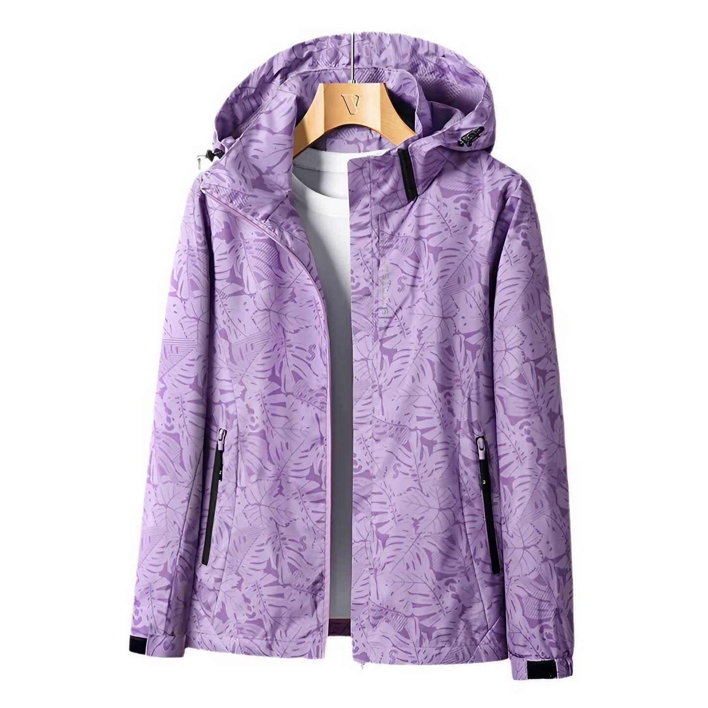 Giacca Floreale con Cappuccio da Donna - Image 17
