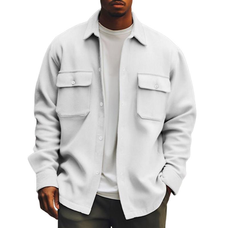 Giacca Camicia Abbottonata da Uomo - Overshirt - Image 8