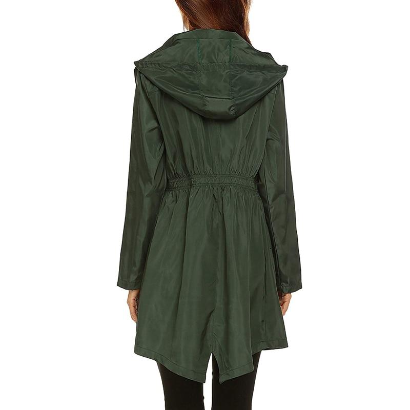 Impermeabile da donna A-Line con cappuccio - Image 8