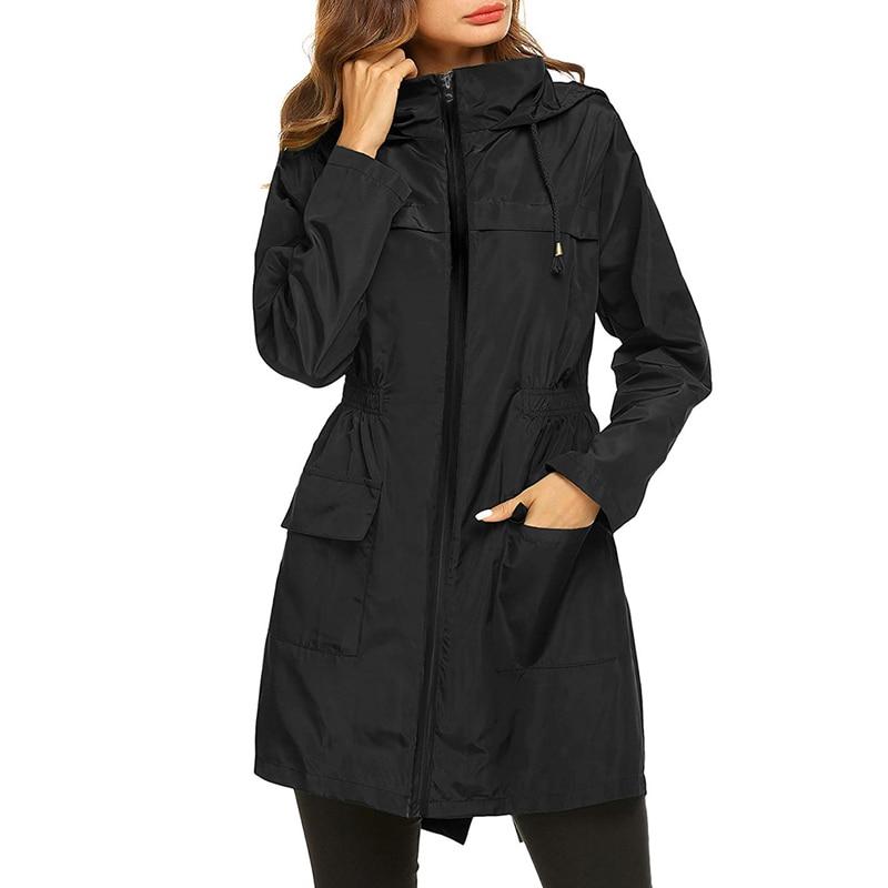 Impermeabile da donna A-Line con cappuccio - Image 13