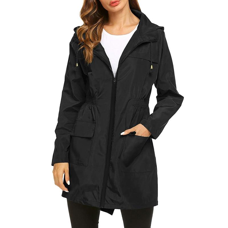 Impermeabile da donna A-Line con cappuccio - Image 9