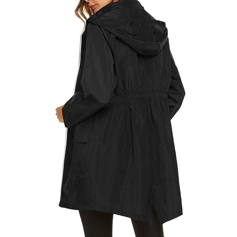 Impermeabile da donna A-Line con cappuccio - Image 11