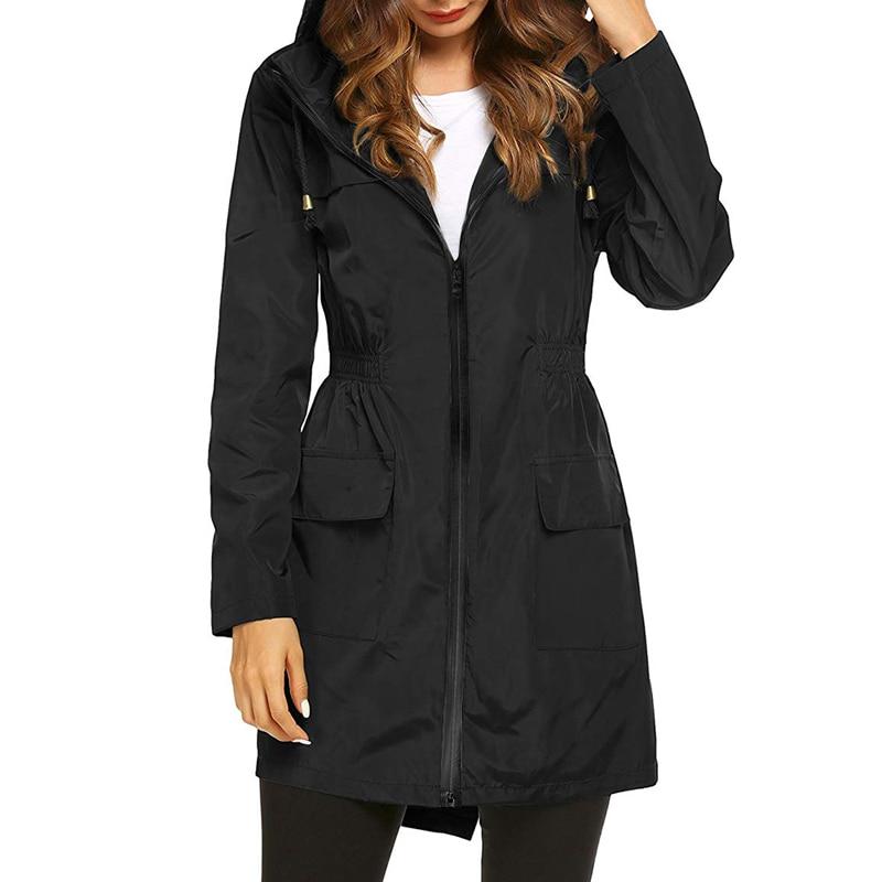 Impermeabile da donna A-Line con cappuccio - Image 10