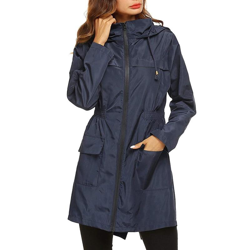 Impermeabile da donna A-Line con cappuccio - Image 12