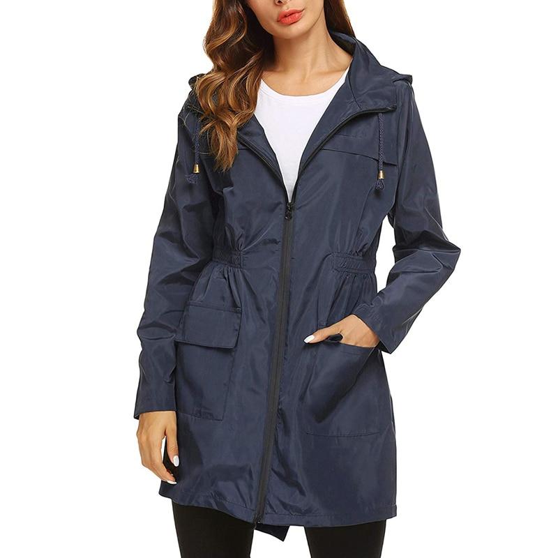 Impermeabile da donna A-Line con cappuccio - Image 5