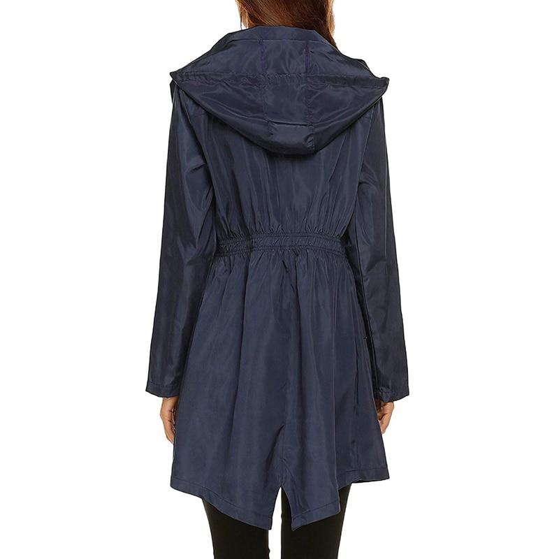 Impermeabile da donna A-Line con cappuccio - Image 6