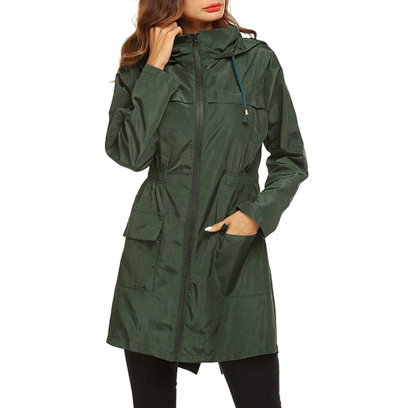 Impermeabile da donna A-Line con cappuccio - Image 14