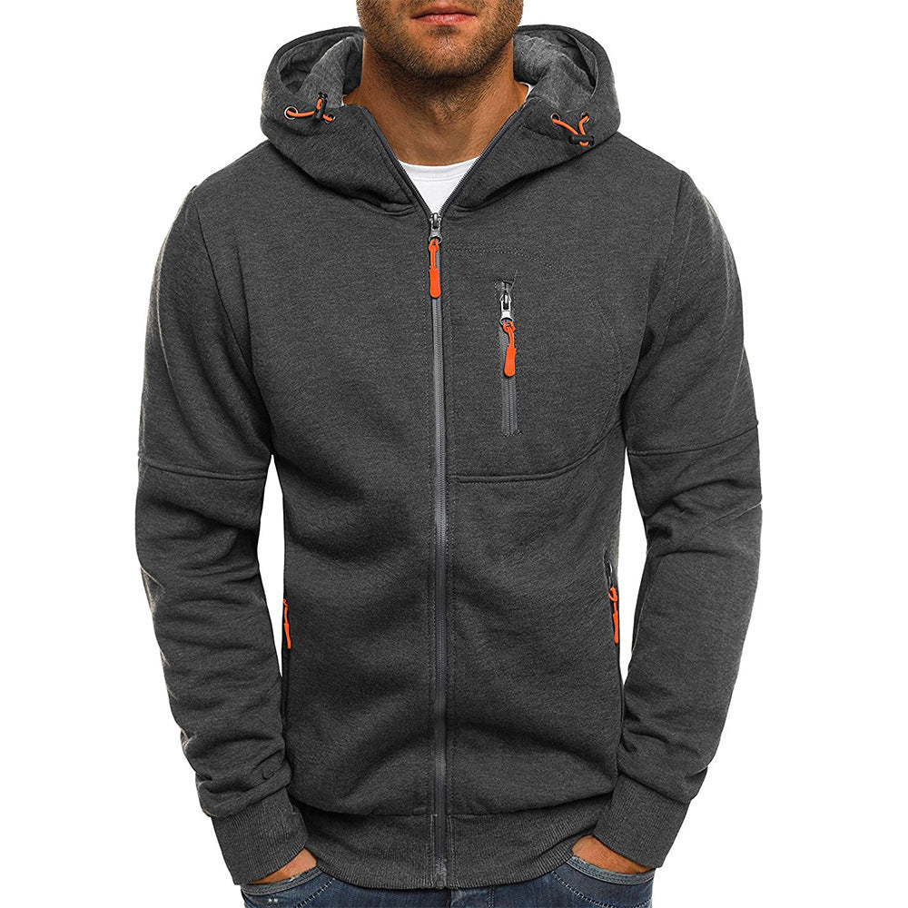 Giacca da uomo con cappuccio e zip intera - Image 12