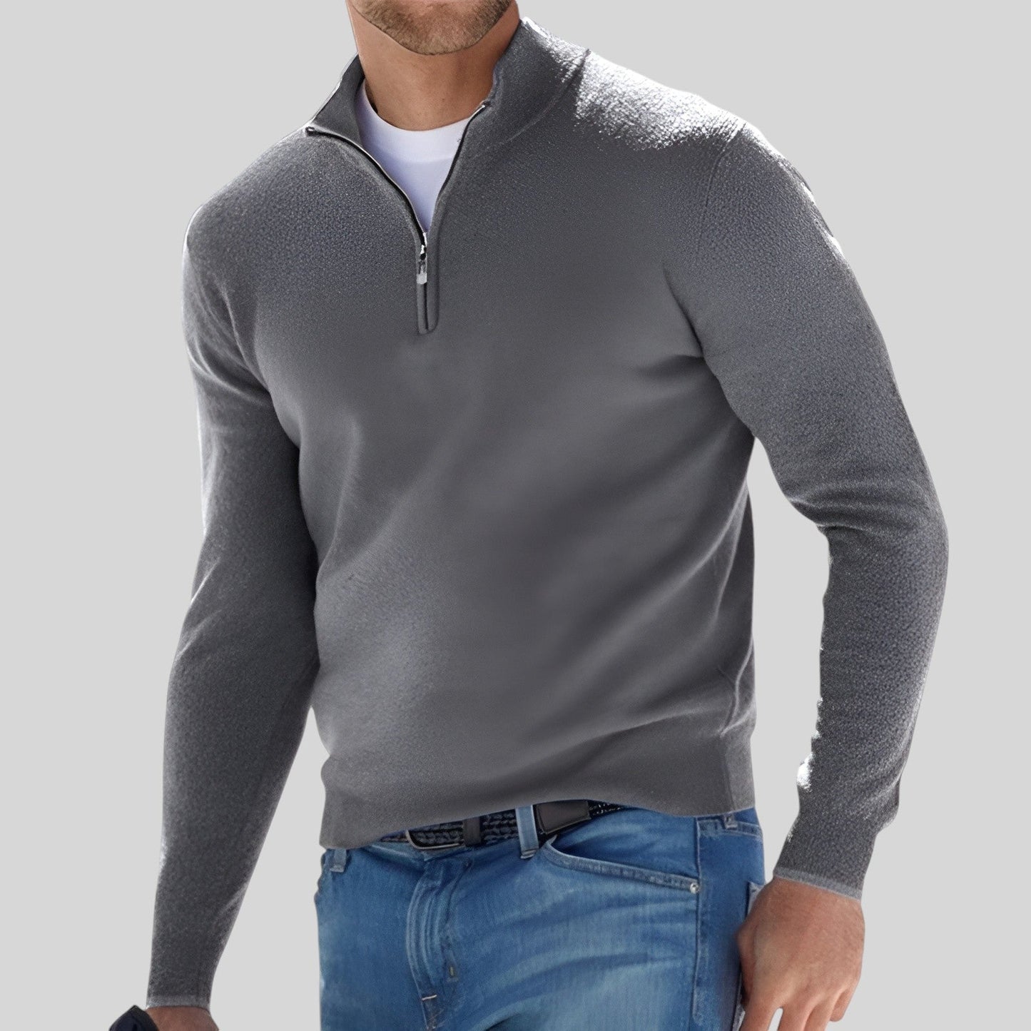 Maglione Pullover da Donna con Zip Corta - Image 6