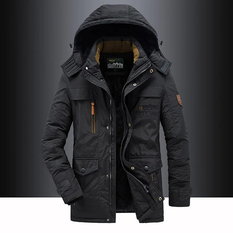 Giacca Parka con Cappuccio da Uomo - Image 1