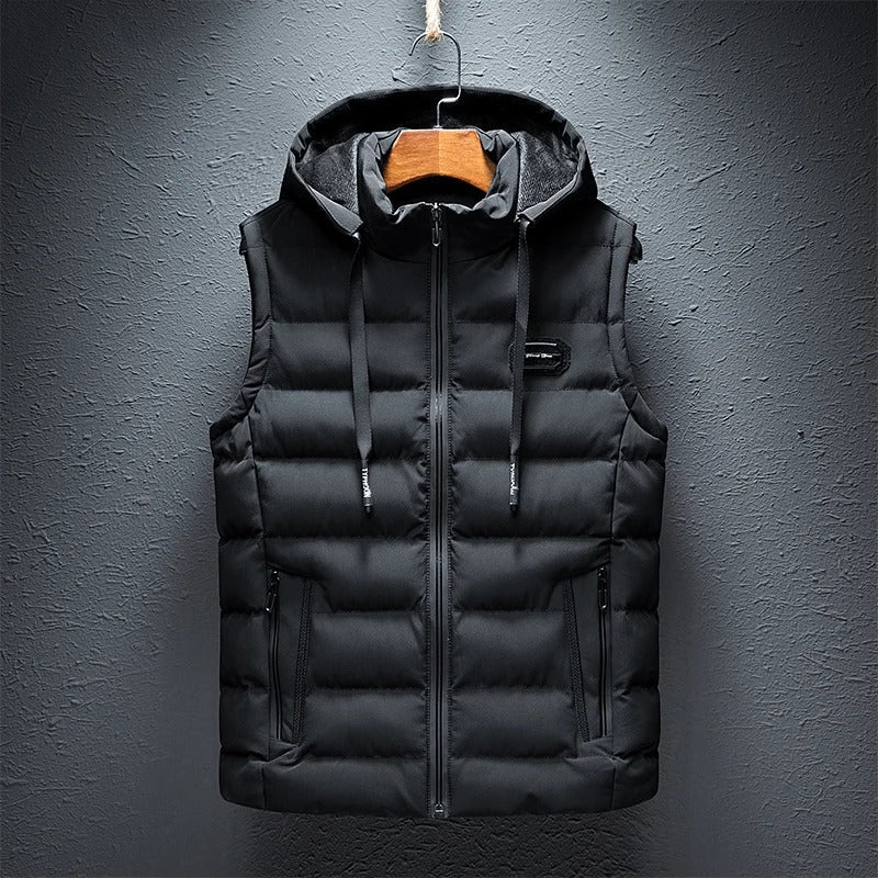 Gilet Piumino da Uomo con Cappuccio - Image 2