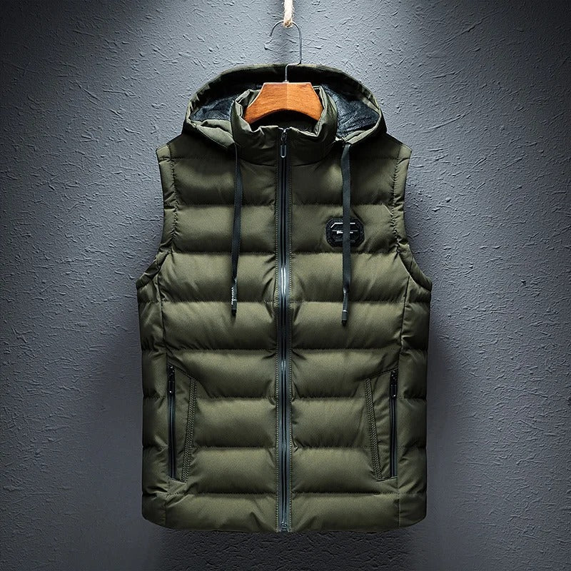 Gilet Piumino da Uomo con Cappuccio - Image 3