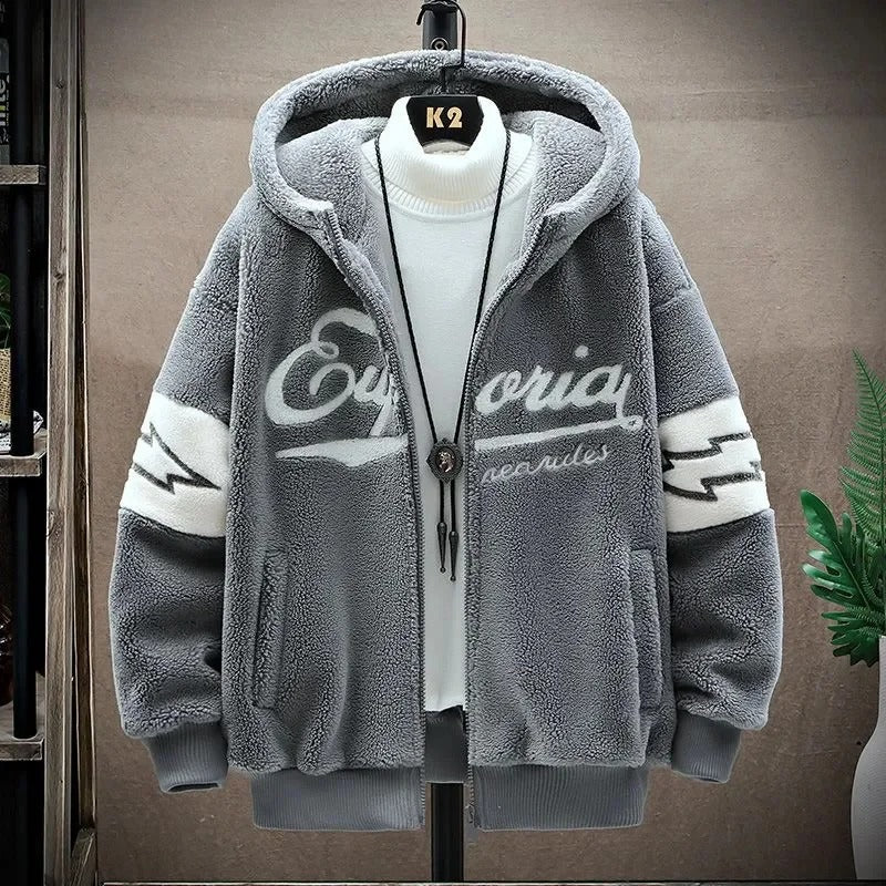 Giacca da uomo con cappuccio e zip - Image 3