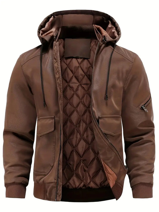Giacca bomber da uomo con cappuccio - Image 1
