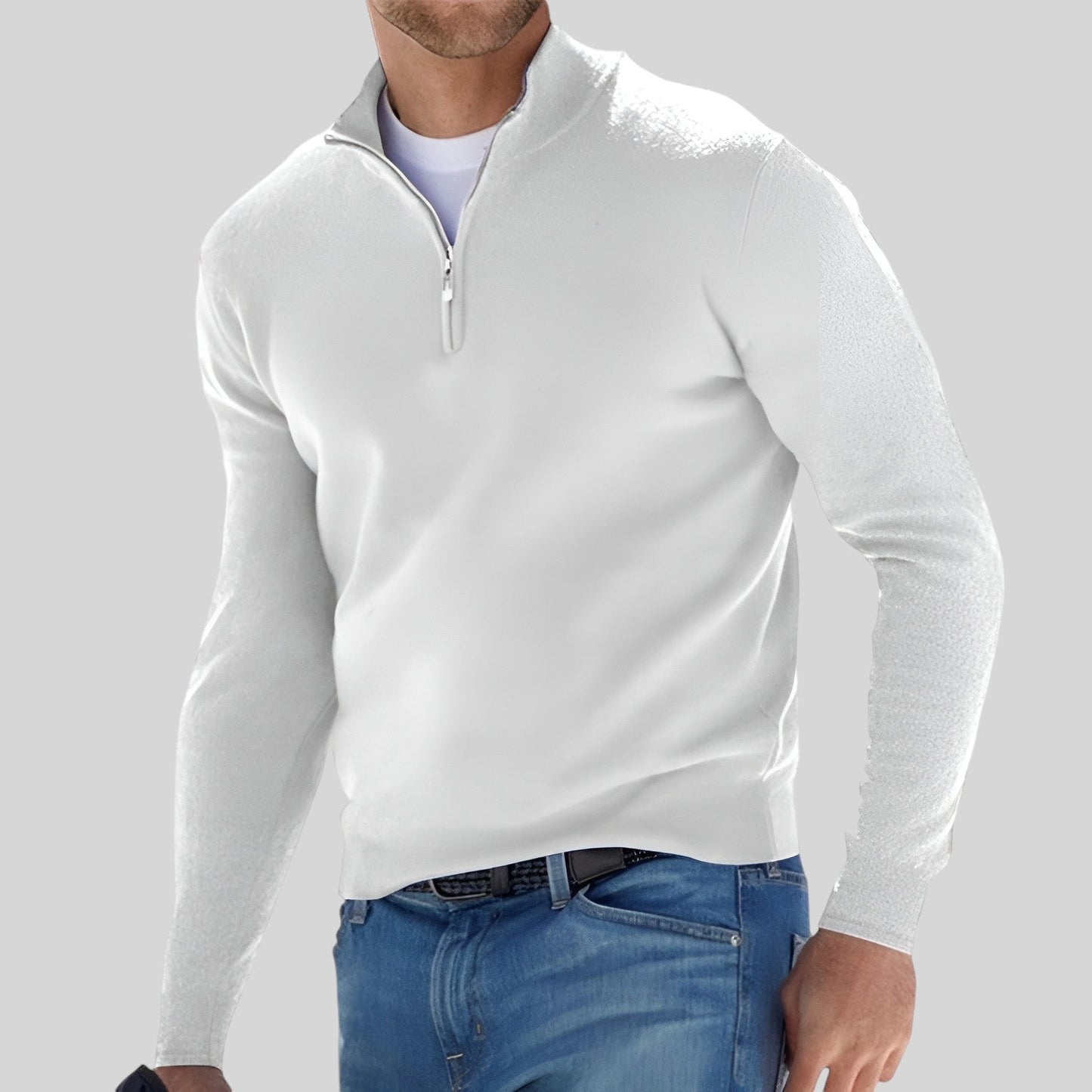 Maglione Pullover da Donna con Zip Corta - Image 4