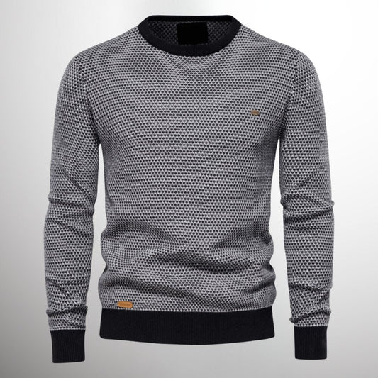 Maglione da uomo girocollo fantasia - Image 1