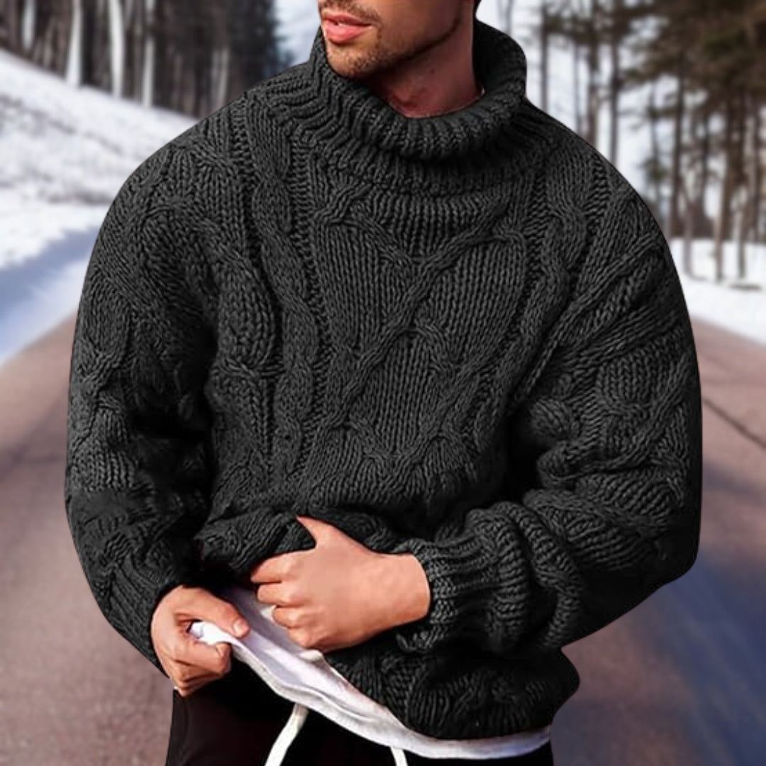 Maglione da uomo a trecce - Image 1