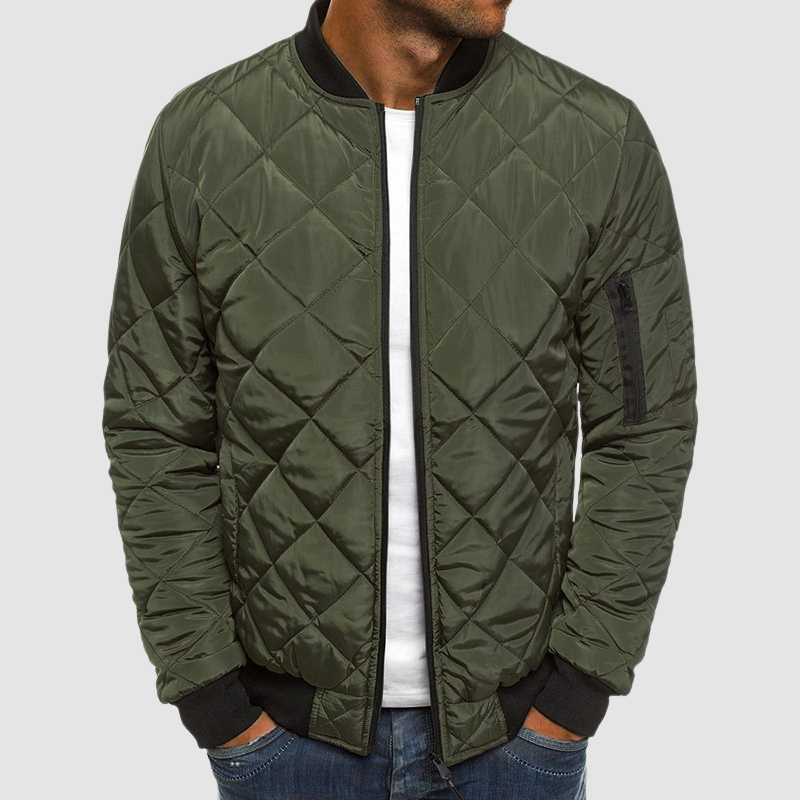 Giacca Bomber Trapuntata da Uomo - Image 4