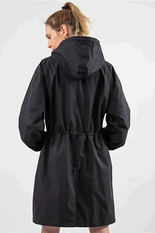 Cappotto da Donna con Cappuccio e Coulisse in Vita - Image 1