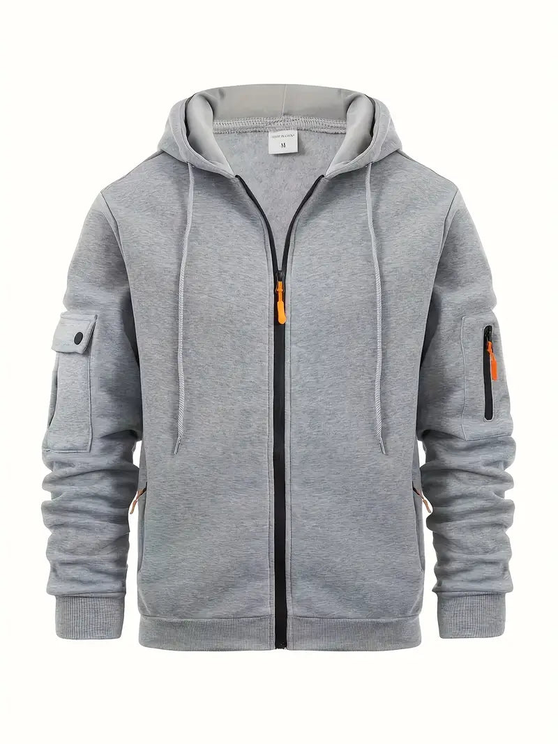 Felpa da uomo con zip intera - Image 1