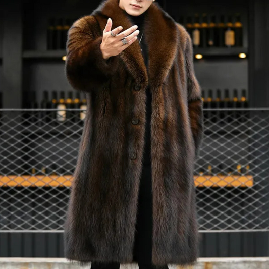 Cappotto Lungo in Pelliccia da Uomo - Image 1