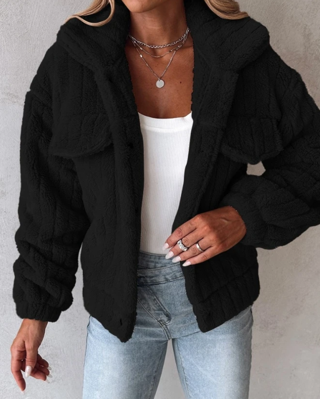 Giacca Sherpa Oversize da Donna - Image 3