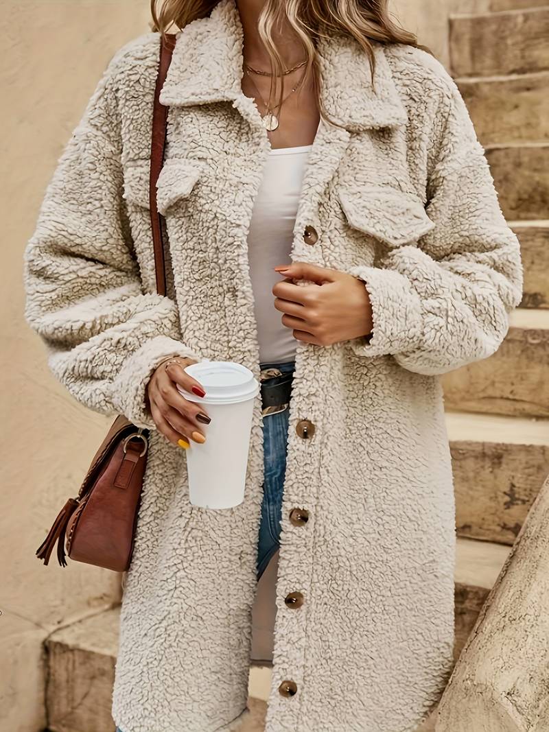 Cappotto Sherpa Oversize da Donna - Image 3