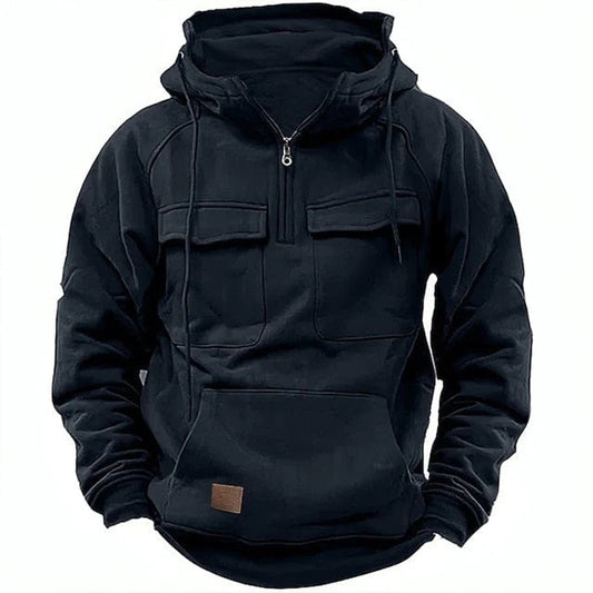 Felpa da uomo con zip corta - Image 1