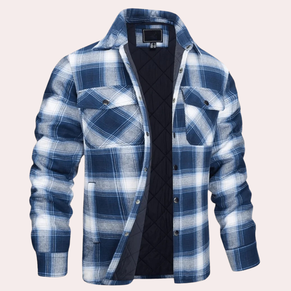 Giacca Camicia a Quadri da Uomo - Image 5