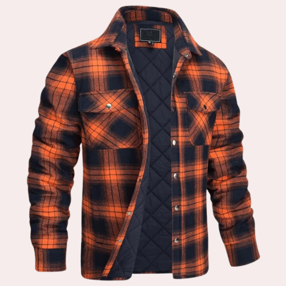 Giacca Camicia a Quadri da Uomo - Image 3