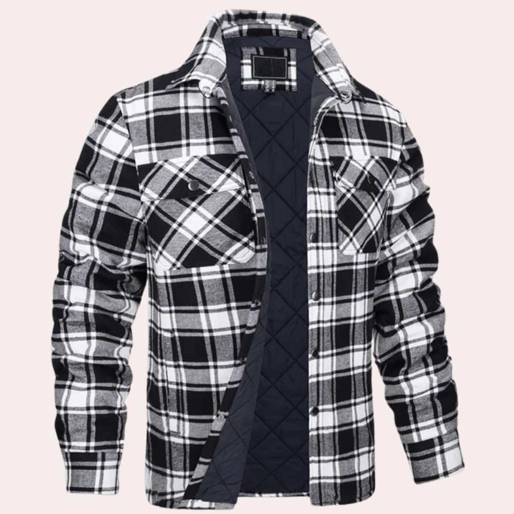 Giacca Camicia a Quadri da Uomo - Image 4