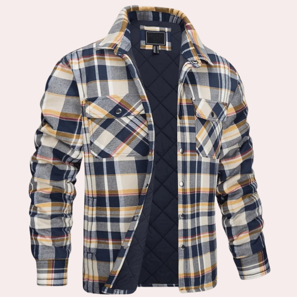 Giacca Camicia a Quadri da Uomo - Image 2