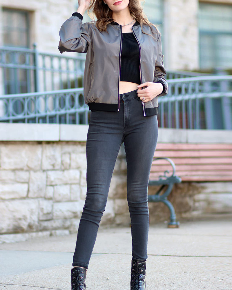 Giacca Bomber da Donna con Zip - Image 4