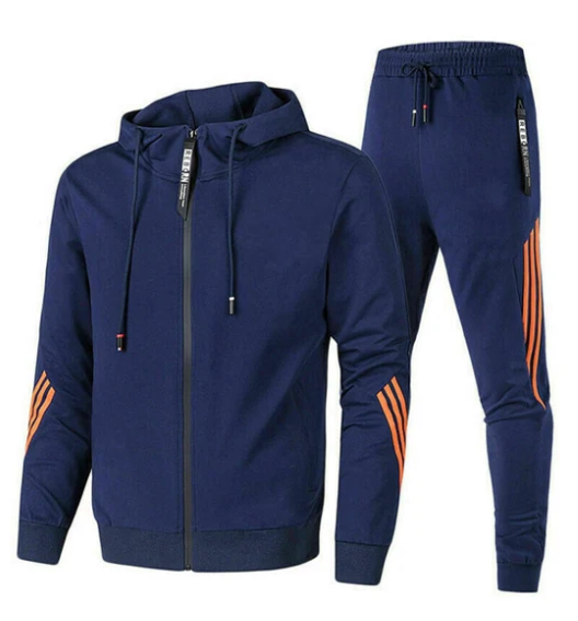 Tuta da uomo con cappuccio e zip - Image 1