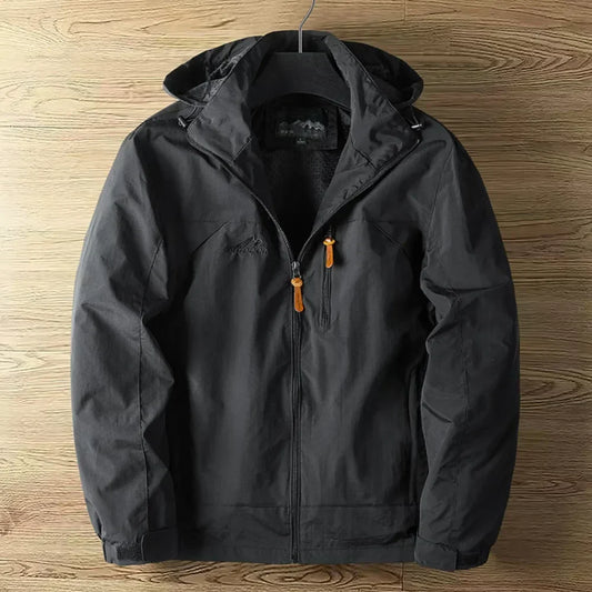 Giacca da uomo con cappuccio e zip intera - Image 1