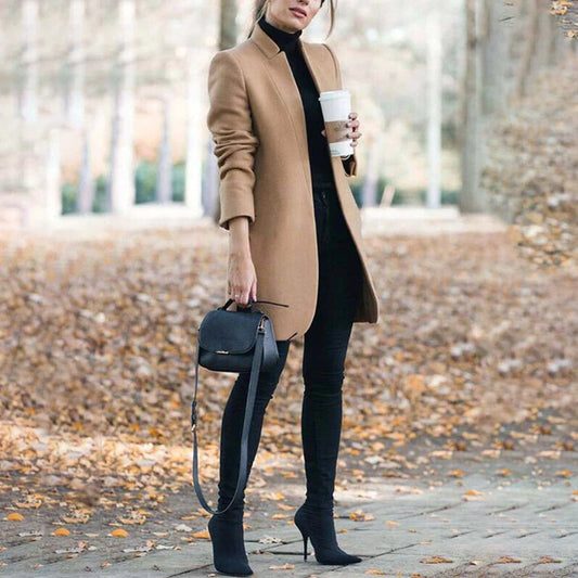 Cappotto Lungo Aperto Davanti da Donna - Image 1